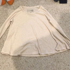 Xtra small free people waffle shirt